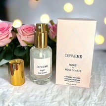 DefineMe Floret Rose Quartz Crystal Infused Natural Perfume Mist 0.95 FL OZ NIB - £47.89 GBP