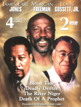 4 DVD Movies, Blood, Tide James Earl Jones, Morgan Freeman, &amp; Louis Gossett, Jr. - £2.32 GBP