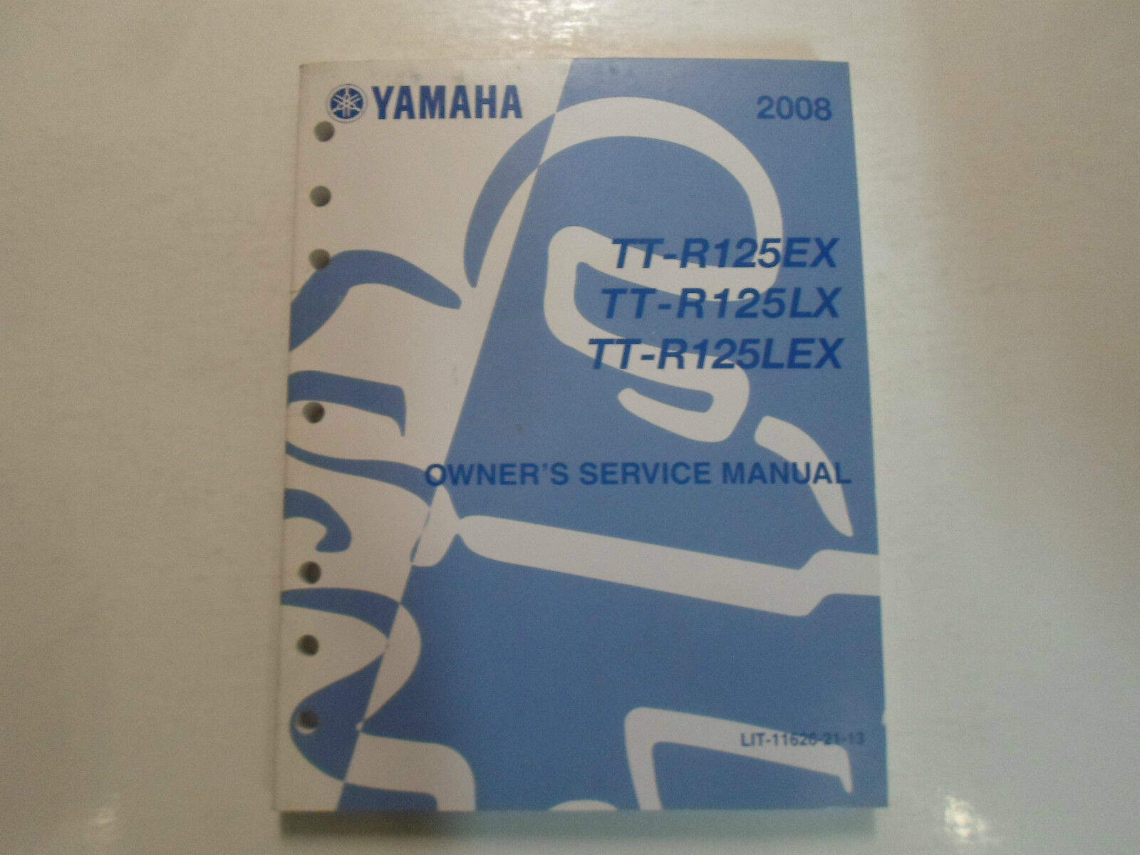 2008 Yamaha TT-R125EX TT-R125LX TT-R125LEX Service Shop Manual LIT-11626-21-13 - $24.70