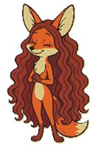 Fashionable fox with beautiful curly hair - Cross Stitch Pattern PDF  - $5.00