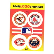 1991 Fleer #NNO Team Logo Stickers Baseball Orioles Red Sox Reds Astros - £1.57 GBP