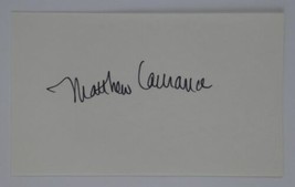 Matthew Laurance Signed 3x5 Index Card Autographed SNL Saturday Night Live - £11.72 GBP
