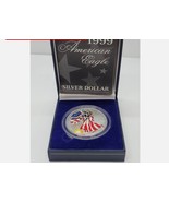 1999 Silver Eagle  $1 COLORIZED in Presentation Box! w/insert - $779.09 MXN