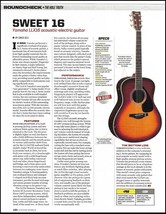 Yamaha LLX16 Acoustic-Electric Guitar sound check review article with specs - £3.38 GBP