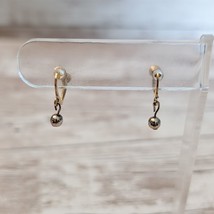 Vintage Screw Back Earrings - Dainty Ball Dangle - £7.69 GBP