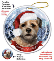 Assorted Border Terrier Howliday Dog Christmas Ornament Decoration - £11.65 GBP