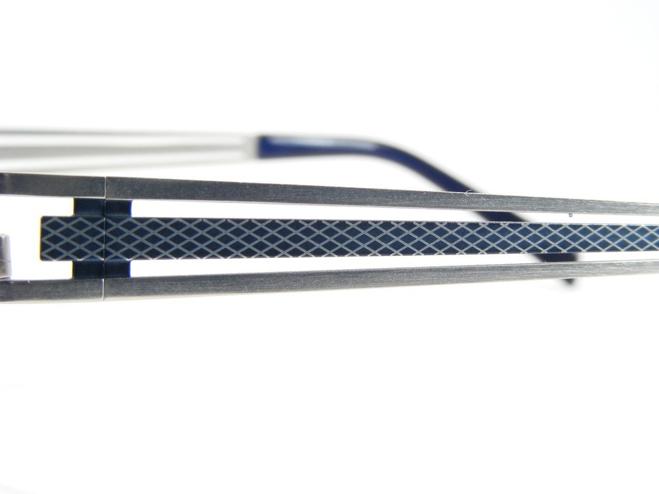 Vintage OU 33.538.02 Blue /Silver UNIQUE RARE EYEGLASSES GLASSES FRAME 55-17-135 Item image 5