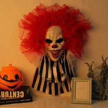 Halloween Horror Clown Wreath Door Hanging Wreath Decoration Wall Hanging Clown - £15.16 GBP