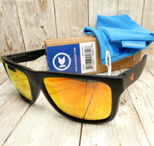Knockaround Matte Black Red Gradient Polarized Sunglasses - Torrey Pines - £21.88 GBP