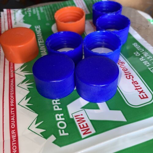 Blue Cap,Screw Closure Size 33-430,Pk100 Paper Lined Fast Shipping Fast ... - $39.60