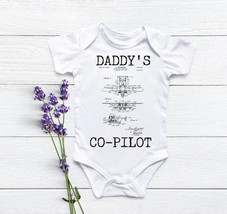 airplane onesie®, baby shower gift, baby onesie®, airplane, daddys copilot, plan - £14.20 GBP