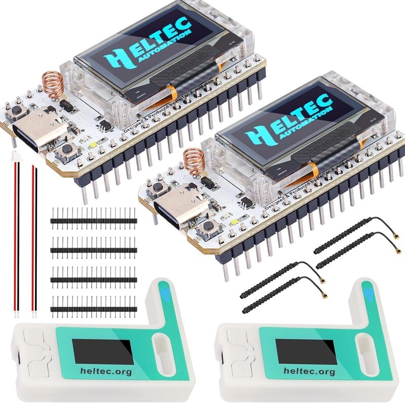 2 Pack ESP32 LoRa V3 915MHz OLED Display SX1262 Antenna Case Arduino Meshtastic Item image 9