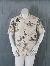 Royal Creations Hawaiian Shirt - Featuring Sketch Graphics - Men&#39;s Medium  - £35.98 GBP