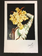 Surrealist Flower Fine Art Lithograph Salvador Dali S2 - £239.00 GBP