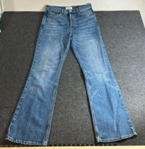 FREE PEOPLE WE THE FREE French Girl Flare Bootcut Jeans Aura Blue Size 31 - $44.49