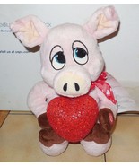 8&quot; VALENTINE PIG HEART LIGHTS Up Sings I&#39;m To Sexy For my Shirt - €13,11 EUR