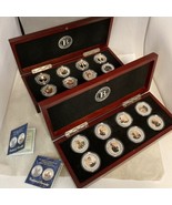 Bradford Exchange Martin Luther King 16 Silver Commemorative Coin Set Tw... - £308.01 GBP