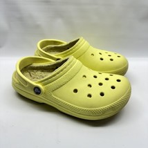 CROCS Classic Lined Clog Unisex 203591-75U Lemon Yellow Men’s Size 5 Wom... - $20.52