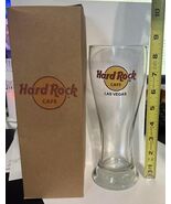 Hard Rock Cafe LAS VEGAS 8.5&quot; PILSNER GLASS w/ Classic HRC Logo GLASSWAR... - $275.63 MXN