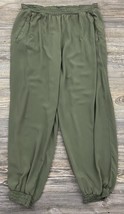 American Eagle Cropped Pants Large Summer Lightweight Green Relaxed-Fit ... - $16.83