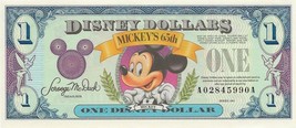 1993 Disney Dollar $1 Mickey Mouse Mickeys 65th Birthday - £59.32 GBP