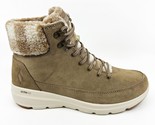 Skechers Go Walk Boots Glacial Ultra Timber Tan Womens Leather Shoes - $54.95