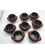 (8) McCoy Heinz Mini Dipping Beans Pots Brown Glaze Planter Bowl 3.5&quot; Si... - $54.14 CAD