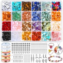 Crystal Jewelry Making Kit With 24 Colors Crystal Beads Crystals For Jewelry Mak - £30.36 GBP