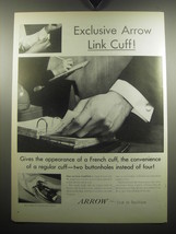 1957 Arrow Shirts Ad - Exclusive Arrow Link Cuff - £14.50 GBP