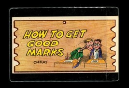 1959 Topps Wacky Plak Trading Card Postcard #3 How To Get Good Marks Cheat - $4.94