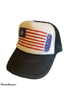 American Flag Rockstar Energy Drink Snapback Trucker Hat Mesh Black Niss... - $20.44 CAD