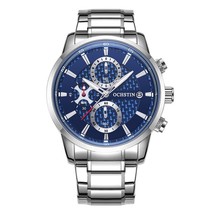  Men&#39;s Quartz Watch - Waterproof Chronograph Wristwatch LK627488605452 - $53.00