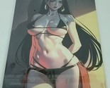 Boa Black Bikini One Piece HZ2-019 Double-sided Art A4 8&quot; x 11&quot; Waifu Card - $39.59