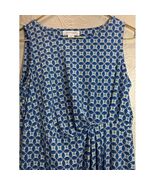 Motherhood Maternity Blue Geometric Print Sleeveless Midi Dress Size S - $450.03 MXN