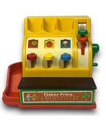 Vintage 1974  Fisher-Price Cash Register With Working Bell &amp; Button 1 Coin - £30.95 GBP