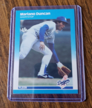 1987 Fleer Baseball Card Mariano Duncan Los Angeles Dodgers #439 - £0.78 GBP