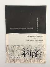 1958 Stagebill The Goodman Theatre The Man of Destiny &amp; The Great Catherine - £14.92 GBP