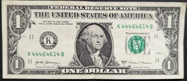 US$1 2017 Federal Reserve Bank Note 5 of a Kind Together # 05211111 - £44.72 GBP