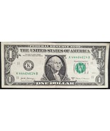 US$1 2017 Federal Reserve Bank Note 5 of a Kind Together # 05211111 - $55.95