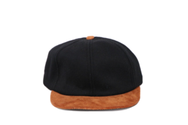 NOS Vintage 90s Streetwear Youth Blank Suede Wool Short Brim Strapback H... - $34.60