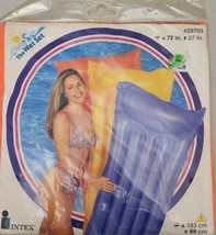 Vintage INTEX #59703 Wet Set Inflatable Pool Air Mat Float Orange  72 x 27&quot; New - £19.80 GBP