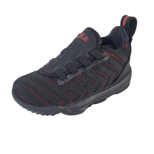  Nike LeBron XVI Toddler Shoes AQ2468 002 Basketball Black Sneakers Size 5C - £46.60 GBP