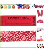 100 Pcs Red Tamper Proof Stickers with Serial Numbers - Max Security Sol... - $44.74 CAD