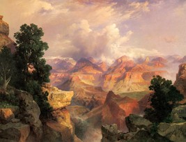 The Grand Canyon by Thomas Moran Mountains Landscape Valley Western 13x16 - £31.64 GBP