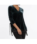NIC and ZOE Felicity Side-Tie Velvet Top BNWTS SIZE Small $138.00 - $475.79 MXN