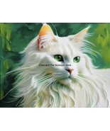 Cat Portrait - Digital Art, Digital Art Download, Digital Wallpaper, Printable - $1.29