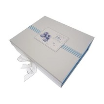 White Cotton Cards  Gorgeous Baby Memories Large Keepsake Box (Blue Boot... - $63.00