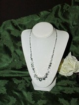 CRYSTAL BEAD MAGNETIC NECKLACE FACETED 19&quot; SILVER on Crystal Multi Size ... - $39.59