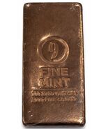 100 oz Copper Bar 9Fine Mint .999 Fine Copper Cast Poured Bullion 7 lb I... - $791.01
