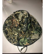 Camo Print Bucket Hat Boonie Wide Brim  Sun Safari Outdoor With Draw String - $221.16 MXN
